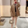 69312a24908475d562cd95d3 Gucci GUCCI 24FW Double G Jacquard Lapel Long-Sleeve Shirt Jacket