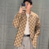 69312a25908475d562cd95d4 Gucci GUCCI 24FW Double G Jacquard Lapel Long-Sleeve Shirt Jacket