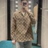 69312a2b908475d562cd95d5 Gucci GUCCI 24FW Double G Jacquard Lapel Long-Sleeve Shirt Jacket