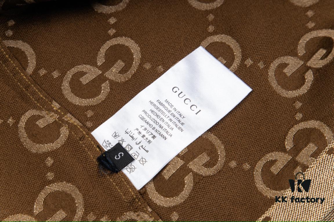 69312a84908475d562cd95ee Gucci GUCCI 24FW Double G Jacquard Lapel Long-Sleeve Shirt Jacket