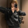 24 Autumn Bestseller GUCCI Black Ribbed Knit Button-Up Cardigan, Unisex High-End Wool Blend, Premium Craftsmanship, Perfect Fit, Smooth and Soft Fabric, Elegant and Stylish
