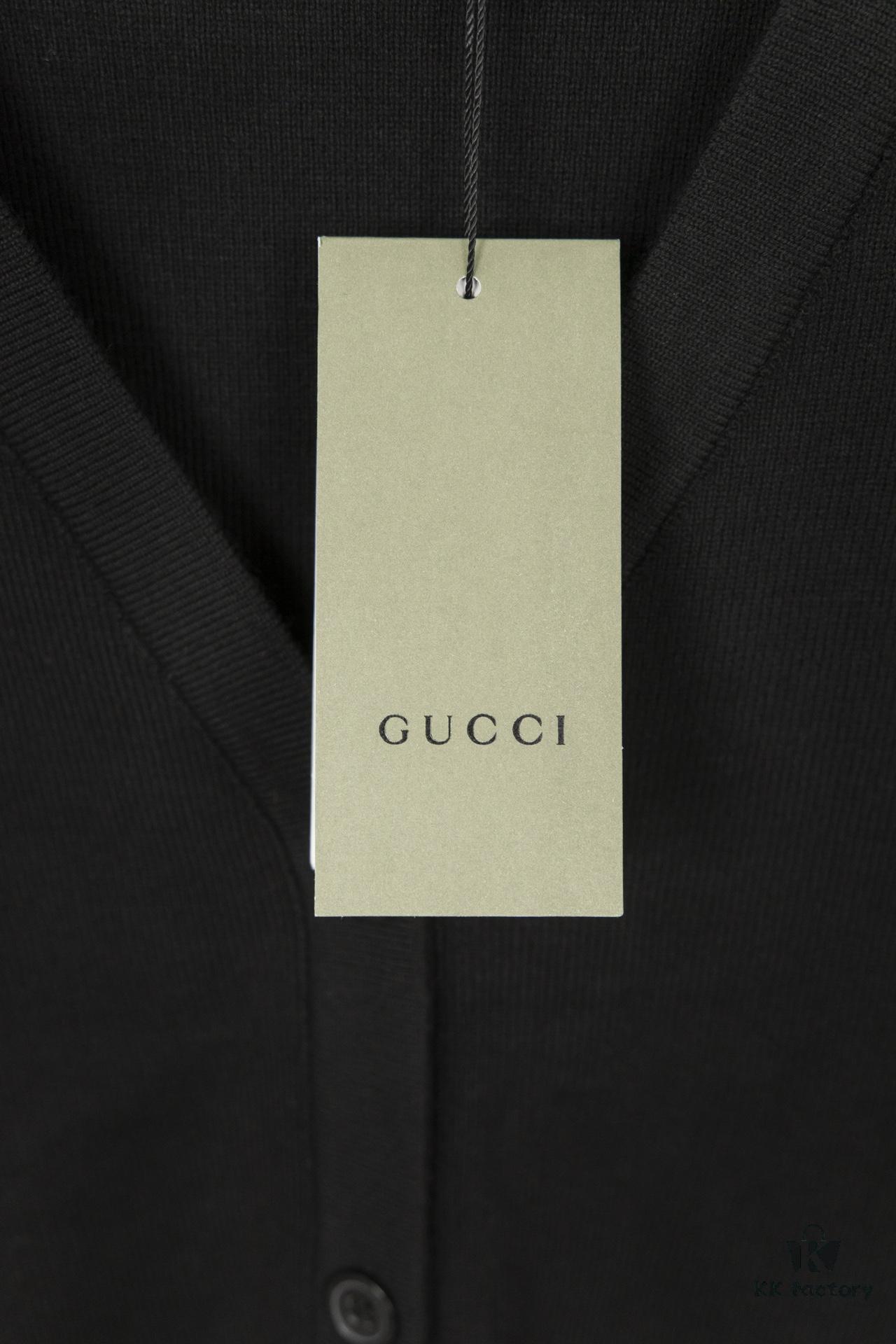 69312ab6908475d562cd95fd 24 Autumn Bestselling GUCCI Black Ribbed Knit Button-Up Cardigan, Unisex High-End Wool Blend, Premium Quality, Smooth and Soft Fabric, Perfect Fit, Fashionable and Stylish Design