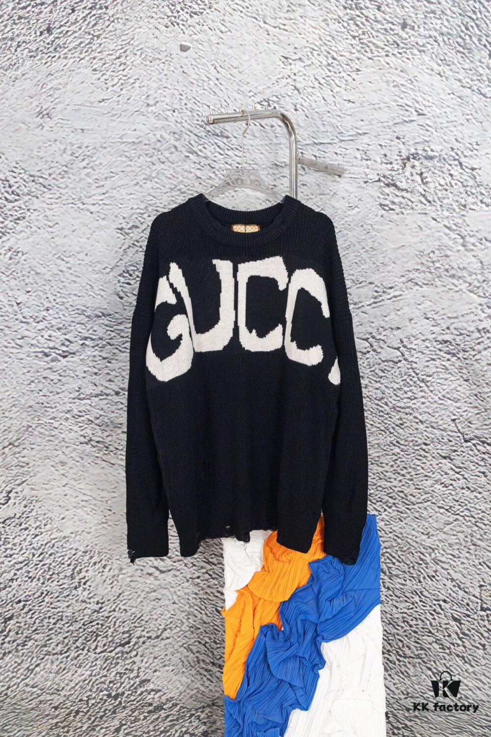69312ad3908475d562cd9605 Gucci x Balenciaga Aria Collection Streetwear Style Knitwear with Graffiti Design - 2022 Winter Fashion Trend