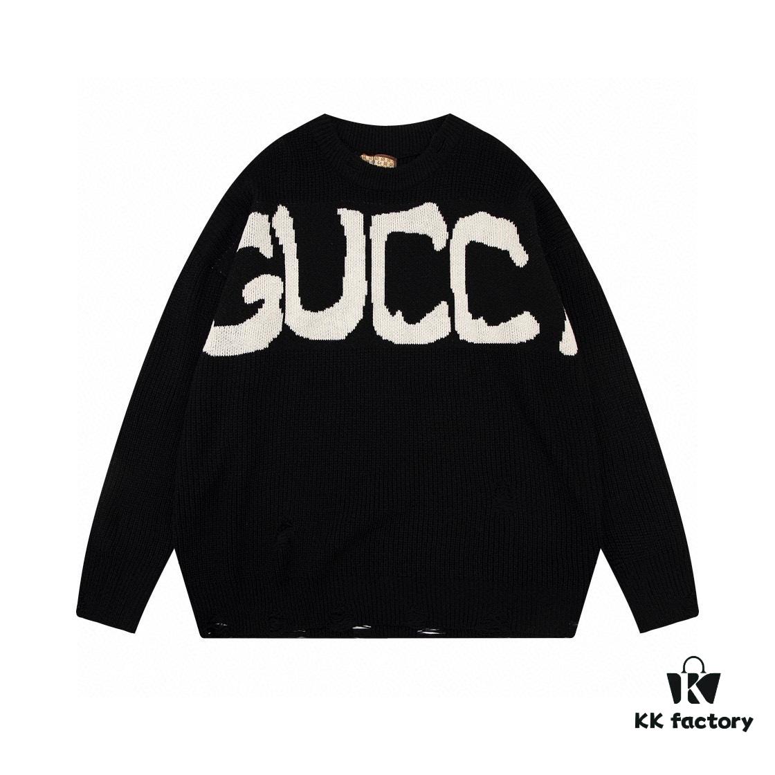 69312af2908475d562cd9610 Gucci x Balenciaga Aria Collection Streetwear Style Graffiti Knit Sweater