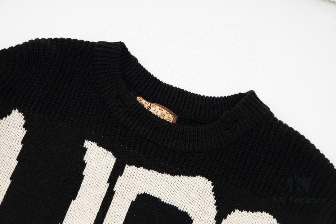 69312af7908475d562cd9612 Gucci x Balenciaga Aria Collection Streetwear Style Graffiti Knit Sweater