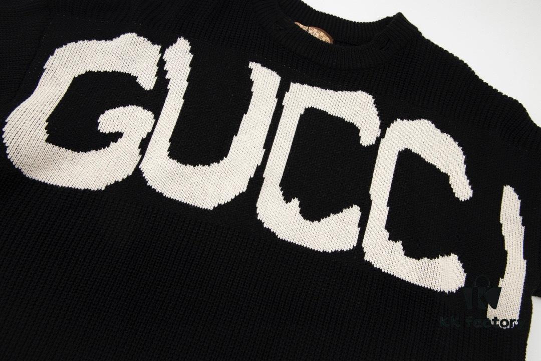 69312afa908475d562cd9613 Gucci x Balenciaga Aria Collection Streetwear Style Graffiti Knit Sweater