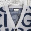 69312b30908475d562cd961f GUCCI Men's and Women's Double G Logo Knit Cardigan Polo Collar Ivory White Wool-Blend High-Quality Craftsmanship