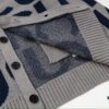 GUCCI Wool-Blend Knit Polo Collar Cardigan with Double G Logo