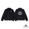 69312bbc908475d562cd9640 GUCCI Embroidered Denim Jacket Unisex Style Y049