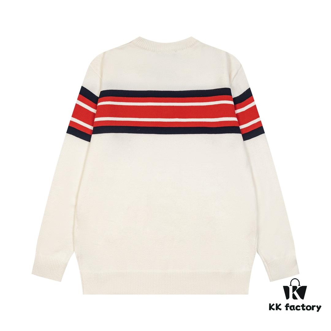 69312c06908475d562cd965b GUCCI Crew Neck Jacquard Knitwear Unisex Sweater High-Density Wool Blend Soft Skin-Friendly Fit