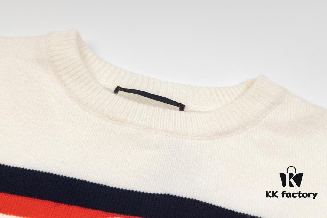 69312c0a908475d562cd965c GUCCI Crew Neck Jacquard Knitwear Unisex Sweater High-Density Wool Blend Soft Skin-Friendly Fit