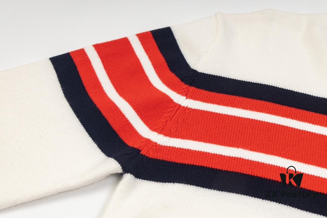 69312c11908475d562cd965f GUCCI Crew Neck Jacquard Knitwear Unisex Sweater High-Density Wool Blend Soft Skin-Friendly Fit