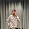 69312c64908475d562cd967b GUCCI Crew Neck Jacquard Full Print Sweater Unisex High-Density Wool Blend Soft Skin-Friendly Fashion Statement Perfect Fit