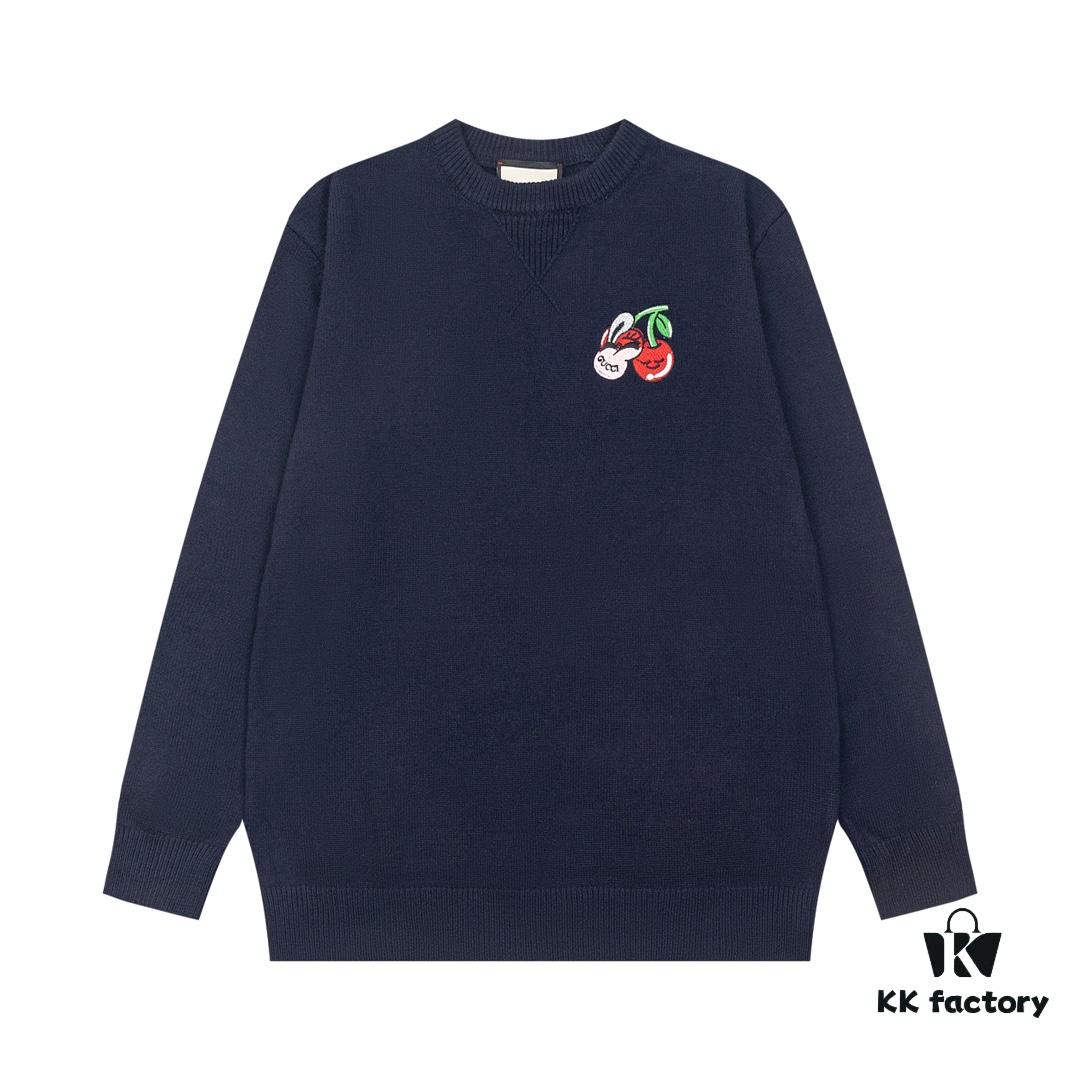 69312cc6908475d562cd969a GUCCI Cropped Jacquard Knit Turtleneck Sweater, Autumn/Winter Must-Have, High-Density Wool Blend, Premium Craftsmanship, Perfect Fit, Full Set Accessories Included