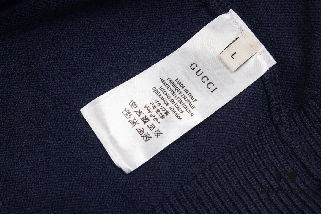 69312cde908475d562cd96a1 GUCCI Cropped Jacquard Knit Turtleneck Sweater, Autumn/Winter Must-Have, High-Density Wool Blend, Premium Craftsmanship, Perfect Fit, Full Set Accessories Included