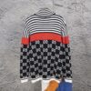 69312d93908475d562cd96dd GUCCI Color-Block Ribbed Knit Zip-Up Cardigan, Unisex Design, High-Density Wool Blend, Smooth and Soft Fabric, Premium Craftsmanship