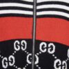 69312d9b908475d562cd96df GUCCI Color-Block Ribbed Knit Zip-Up Cardigan, Unisex Design, High-Density Wool Blend, Smooth and Soft Fabric, Premium Craftsmanship