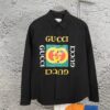 69312dd5908475d562cd96f3 New Gucci Red-Green Double Ring Printed Logo Button-Up Shirt with Checkered Design