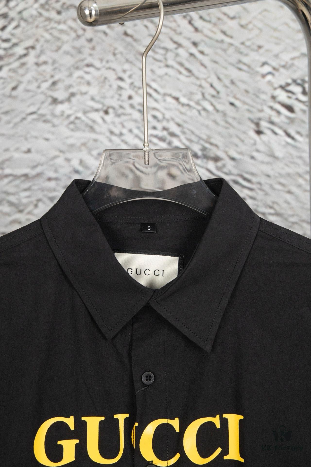 69312ddc908475d562cd96f5 New Gucci Red-Green Double Ring Printed Logo Button-Up Shirt with Checkered Design