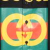 69312de0908475d562cd96f7 New Gucci Red-Green Double Ring Printed Logo Button-Up Shirt with Checkered Design