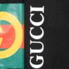 69312de3908475d562cd96f8 New Gucci Red-Green Double Ring Printed Logo Button-Up Shirt with Checkered Design