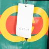 69312de8908475d562cd96fa New Gucci Red-Green Double Ring Printed Logo Button-Up Shirt with Checkered Design
