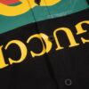 New Gucci Red-Green Double Ring Printed Logo Button-Up Shirt with Plaid Pattern