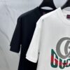69312e31908475d562cd9715 Gucci 2025FW Spring/Summer New Round Neck T-Shirt for Layering or Outerwear, 3D Logo Embossed Slightly Oversized Short-Sleeve Tee Made of 260g Reactive Cotton
