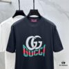 69312e45908475d562cd971b Gucci 2025 FW Spring/Summer New Arrival Round Neck T-Shirt for Layering or Outerwear, 3D Logo Micro-Oversized Short-Sleeve Tee Made of 260g Active Cotton