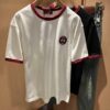 69312e5b908475d562cd9724 Gucc* Gu Family 2025 Spring/Summer New Unisex Couple's Casual Loose Cotton Crew Neck Short Sleeve T-Shirt