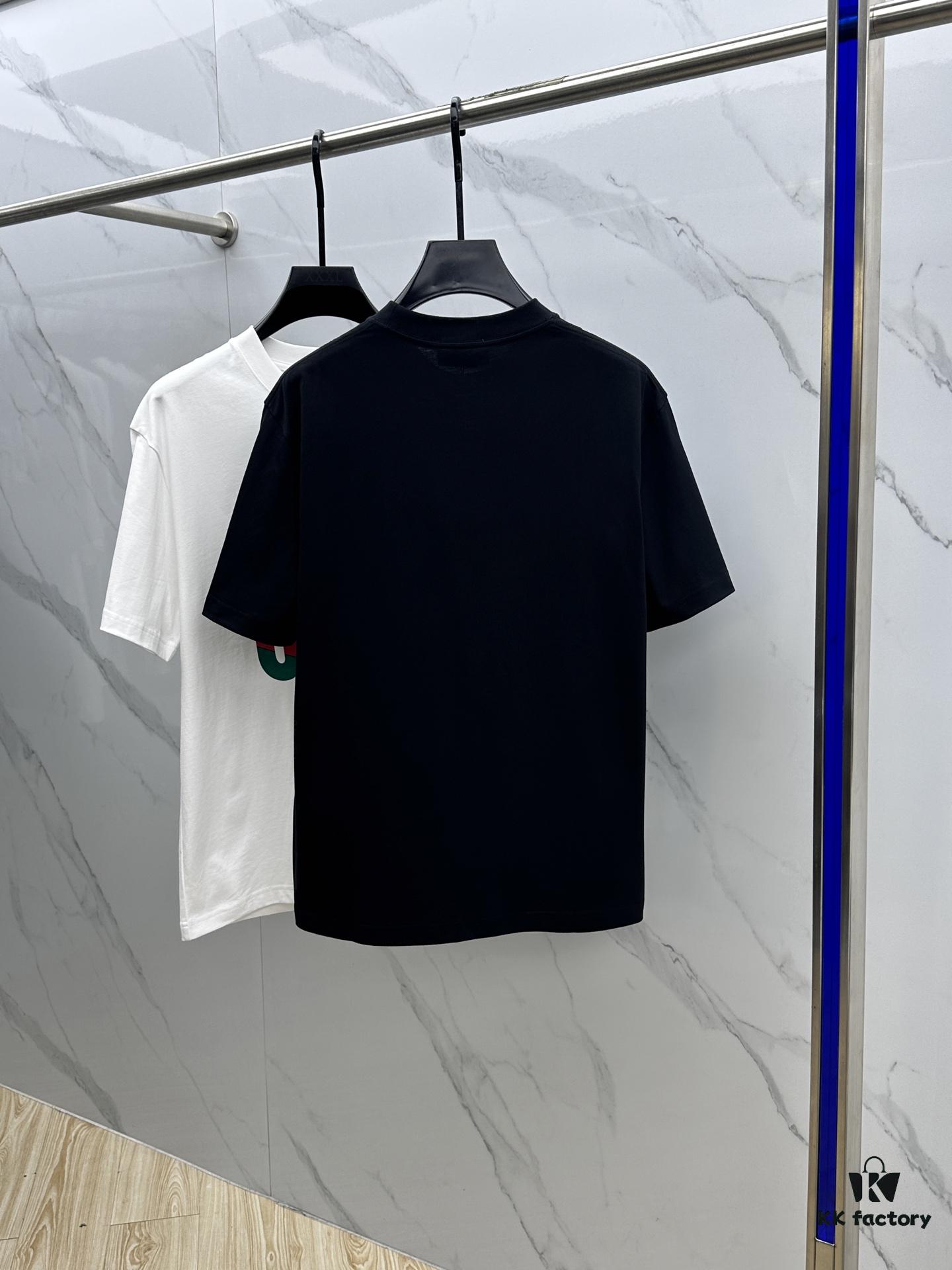 69312e5c908475d562cd9725 Gucci 2025 FW Spring/Summer New Arrival Round Neck T-Shirt for Layering or Outerwear, 3D Logo Micro-Oversized Short-Sleeve Tee Made of 260g Active Cotton