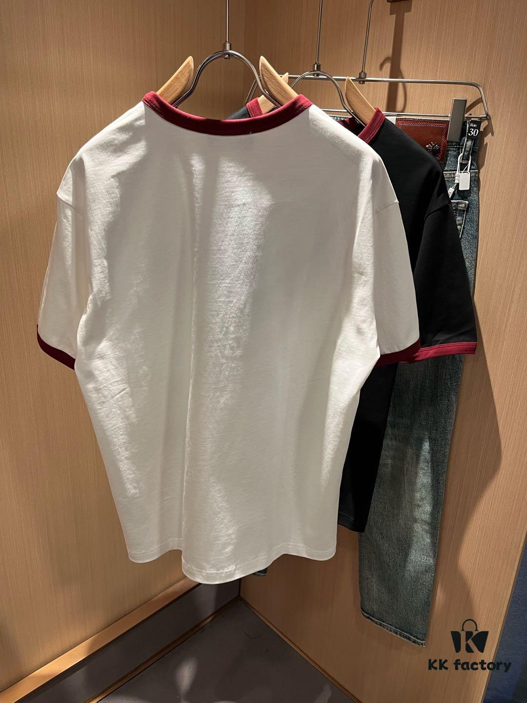 69312e60908475d562cd9727 Gucc* Gu Family 2025 Spring/Summer New Unisex Couple's Casual Loose Cotton Crew Neck Short Sleeve T-Shirt