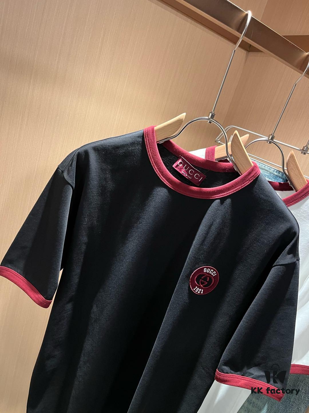 69312e74908475d562cd972f Gucc* 2025 Spring/Summer New Unisex Couple Casual Loose Cotton Round Neck Short Sleeve T-Shirt