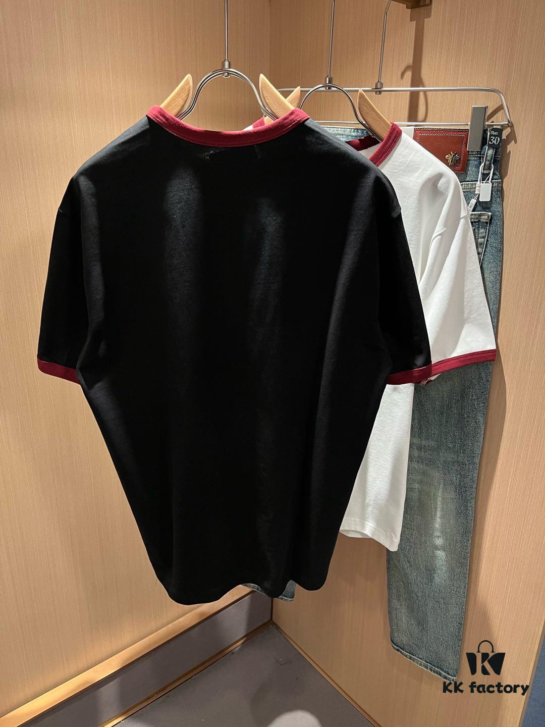 69312e77908475d562cd9731 Gucc* 2025 Spring/Summer New Unisex Couple Casual Loose Cotton Round Neck Short Sleeve T-Shirt