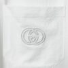 69312ef1908475d562cd9760 Gucci Vintage Double G Embroidered Pocket Short Sleeve T-Shirt Classic Unisex Casual Cotton Top