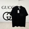 69312f14908475d562cd976b Gucci Logo Embroidered Patch Pocket Sleeveless T-Shirt Classic Stylish Youthful Cotton Top Unisex