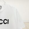 69312f7c908475d562cd977f High-End Gucci Round Neck Short Sleeve T-Shirt with Front and Back Embroidered Logo, Premium 280g Double-Yarn Combed Cotton, Pre-Shrunk Washed Fabric, Unisex Fit, Official Website Detailing, Three Labels Complete