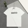 69312f98908475d562cd9785 High-End Gucci Style Premium Jump Stitch Embroidered Round Neck Short Sleeve T-Shirt, 280g Double-Yarn High Gram Weight 100% Combed Cotton, Pre-Shrunk 1x1 Double Yarn Washed Fabric Resists Deformation, Unisex Design with Official Website Details, Front and Back Letter Logo Embroidery, Patch on Reverse, Complete Triple Labels, Moisture-Proof Paper Packaging, Distinct from Market Standard Goods, Comfortable Fit with OXs Silhouette