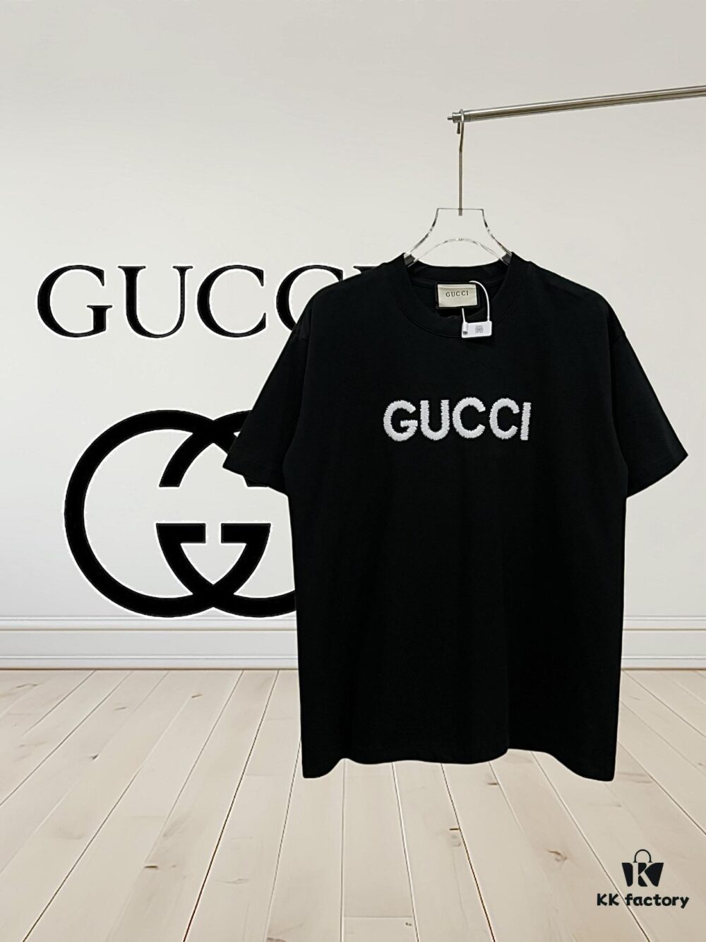 69312fbe908475d562cd978e High-End Gucci Round Neck Short Sleeve T-Shirt with Front and Back High-Stitch Embroidered Logo, 280g Double-Yarn Premium Combed Cotton, Pre-Shrunk Washed Fabric, No Deformation, Unisex Design, Official Website Details, Three Labels Included, Moisture-Proof Paper Packaging, Distinct from Market Standard Products, Comfortable Fit with OXS Silhouette