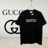 69312fbe908475d562cd978e High-End Gucci Round Neck Short Sleeve T-Shirt with Front and Back High-Stitch Embroidered Logo, 280g Double-Yarn Premium Combed Cotton, Pre-Shrunk Washed Fabric, No Deformation, Unisex Design, Official Website Details, Three Labels Included, Moisture-Proof Paper Packaging, Distinct from Market Standard Products, Comfortable Fit with OXS Silhouette