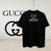 69312fc4908475d562cd978f High-End Gucci Round Neck Short Sleeve T-Shirt with Front and Back High-Stitch Embroidered Logo, 280g Double-Yarn Premium Combed Cotton, Pre-Shrunk Washed Fabric, No Deformation, Unisex Design, Official Website Details, Three Labels Included, Moisture-Proof Paper Packaging, Distinct from Market Standard Products, Comfortable Fit with OXS Silhouette