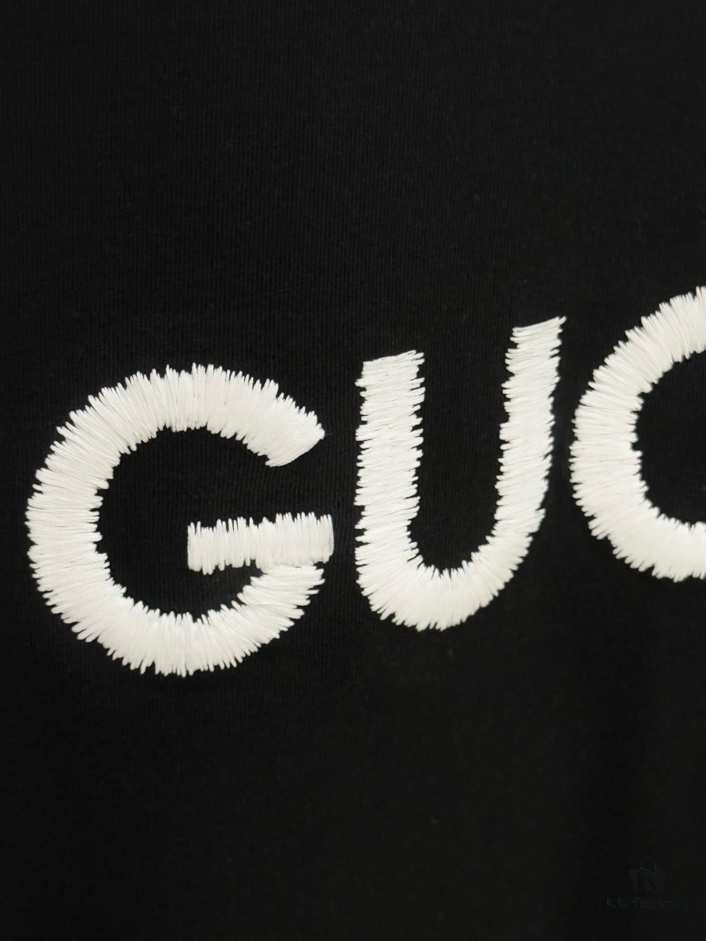 69312fd4908475d562cd9793 High-End Gucci Round Neck Short Sleeve T-Shirt with Front and Back High-Stitch Embroidered Logo, 280g Double-Yarn Premium Combed Cotton, Pre-Shrunk Washed Fabric, No Deformation, Unisex Design, Official Website Details, Three Labels Included, Moisture-Proof Paper Packaging, Distinct from Market Standard Products, Comfortable Fit with OXS Silhouette
