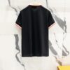 69313044908475d562cd97aa GUCCI Men's Polo Shirt with Notched Lapel, Color-Blocked Collar, and Embroidered GG Logo