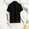 69313091908475d562cd97bc GUCCI Men's Polo Shirt with Notched Collar and Red-Green Web Stripe Logo Design