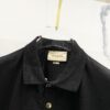 693130c2908475d562cd97c3 GUCCI Men's Polo Shirt with Notched Collar and Red-Green Web Stripe Logo Design