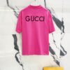 6931311c908475d562cd97da GUCCI Crew Neck Short Sleeve T-Shirt 320g with Embroidered Double G Logo