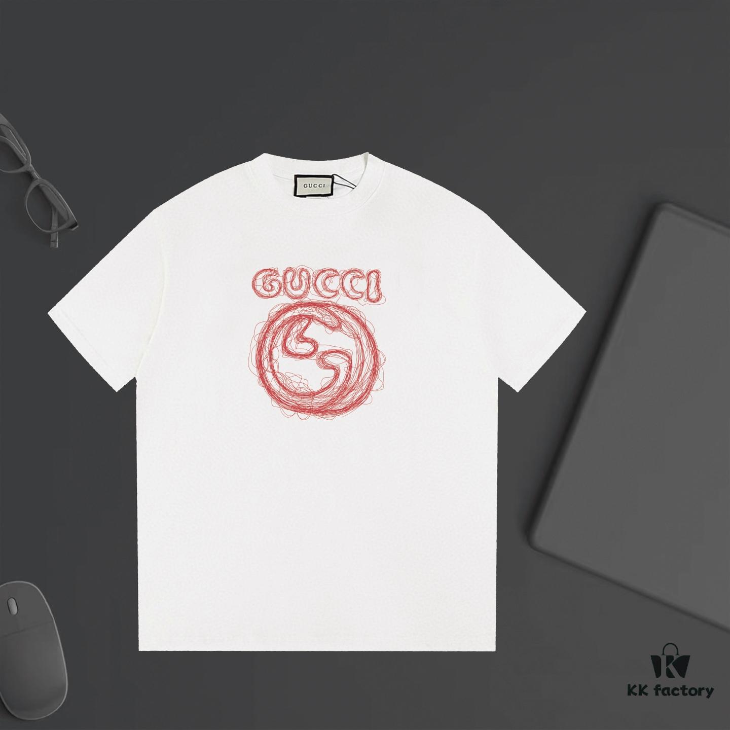 693131f8908475d562cd9809 GUCCI New Arrival Letter Chaos Print T-Shirt