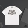 69313205908475d562cd980c GUCCI New Arrival Letter Color-Block Stripe Print T-Shirt