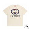 693133c1908475d562cd986a 2025 Summer New Gucci Snake Year Limited Edition Double G Snake Pattern Letter Logo Print 300g Combed Cotton Round Neck Short Sleeve T-Shirt Unisex