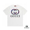 693133c2908475d562cd986b 2025 Summer New Gucci Snake Year Limited Edition Double G Snake Pattern Letter Logo Print 300g Combed Cotton Round Neck Short Sleeve T-Shirt Unisex